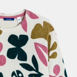 بلوفر مطبوع عليه أزهار،...